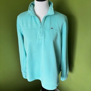 Vineyard Vines Mint Green Quarter Zip Sweatshirt